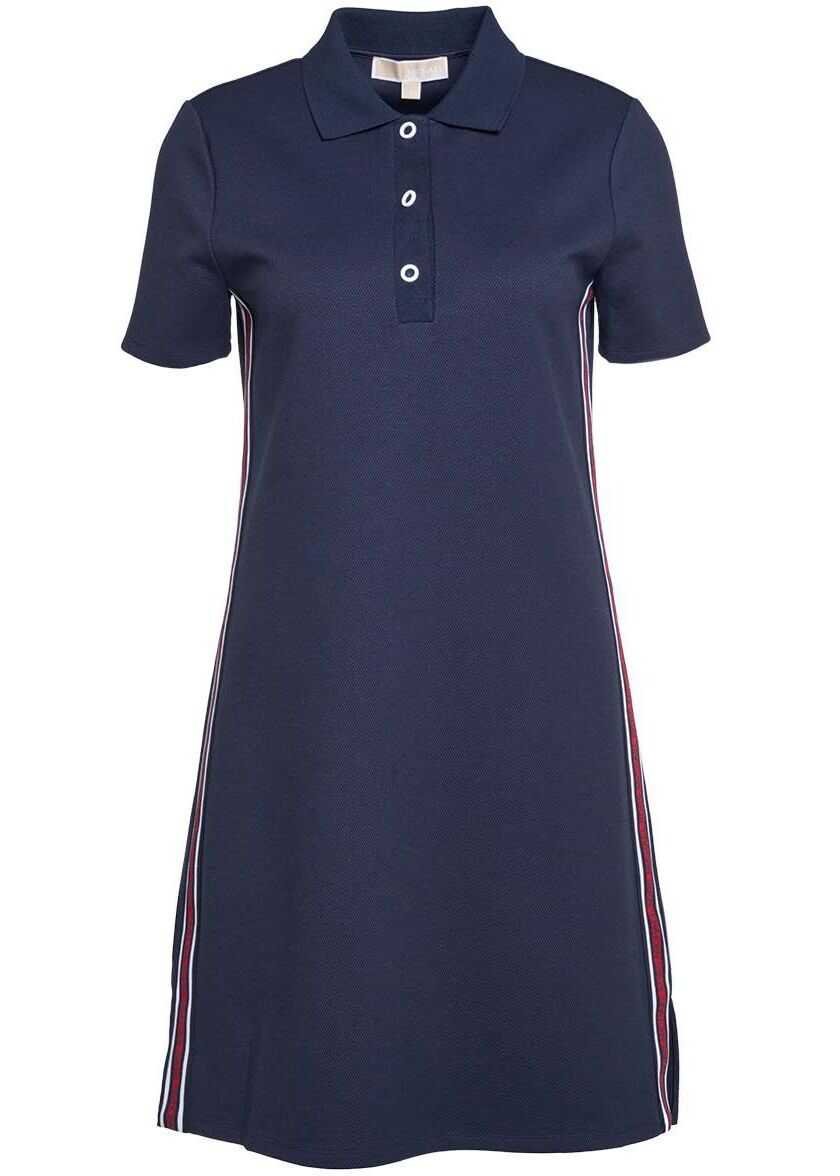 Michael Kors Polo dress with logo writing Blue