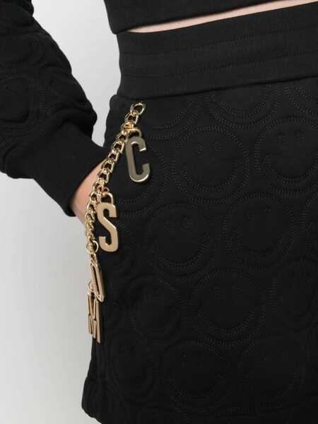 Pantaloni scurti Moschino Smile Quilted Bermuda BLACK Femei (BM 8235475) 5