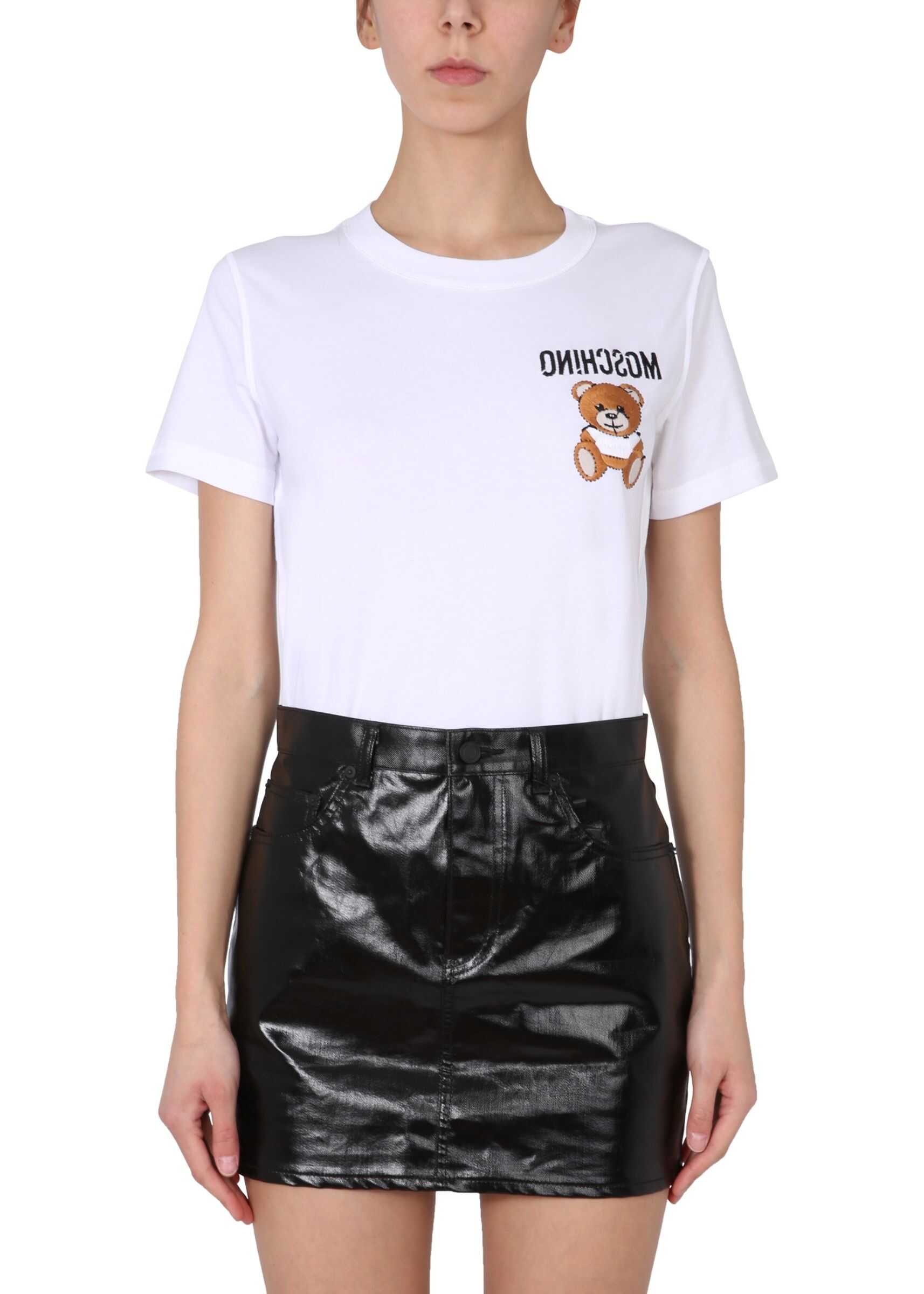 Moschino Teddy Bear Inside Out T-Shirt WHITE
