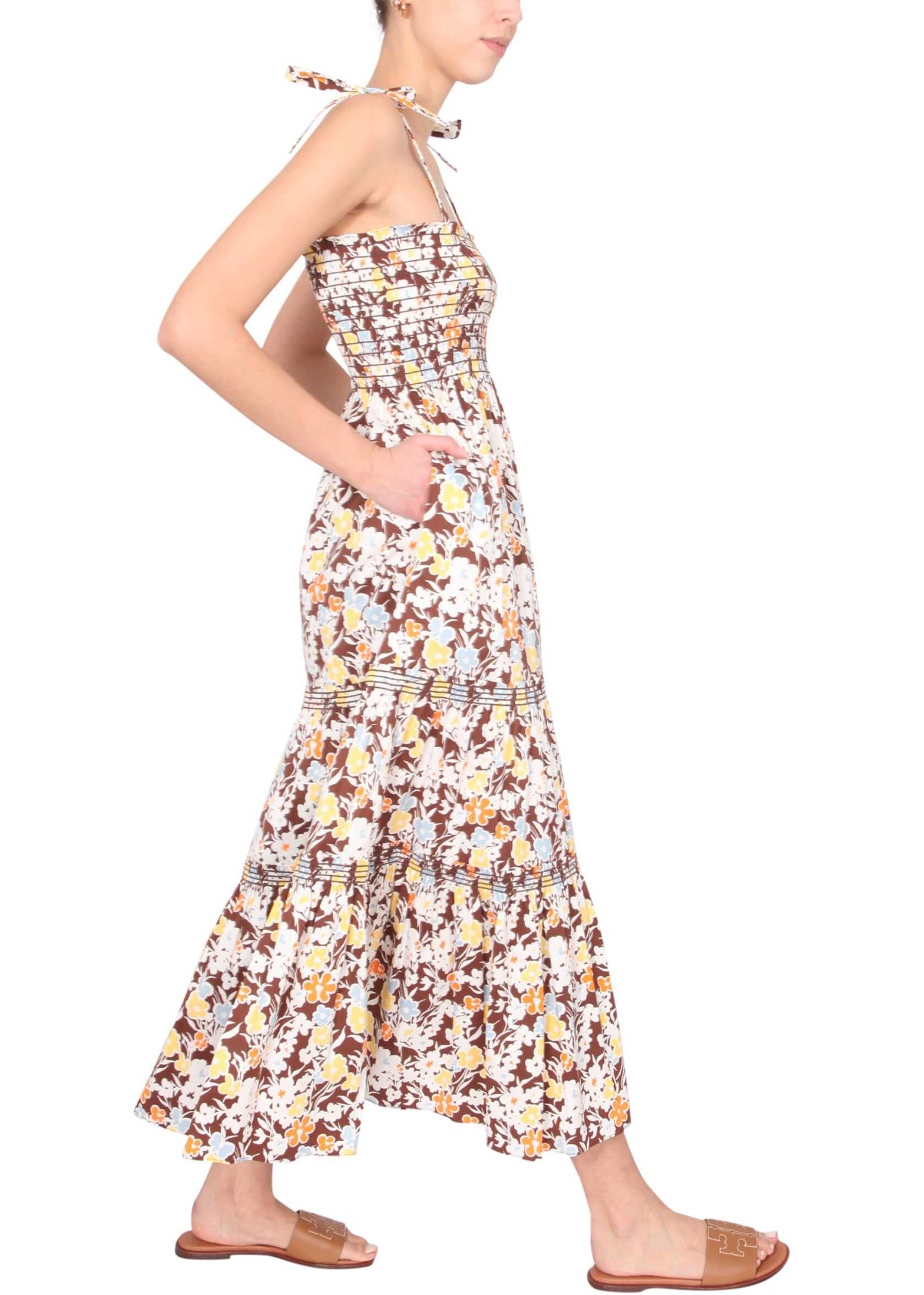 Tory Burch Dress With Floral Print MULTICOLOUR
