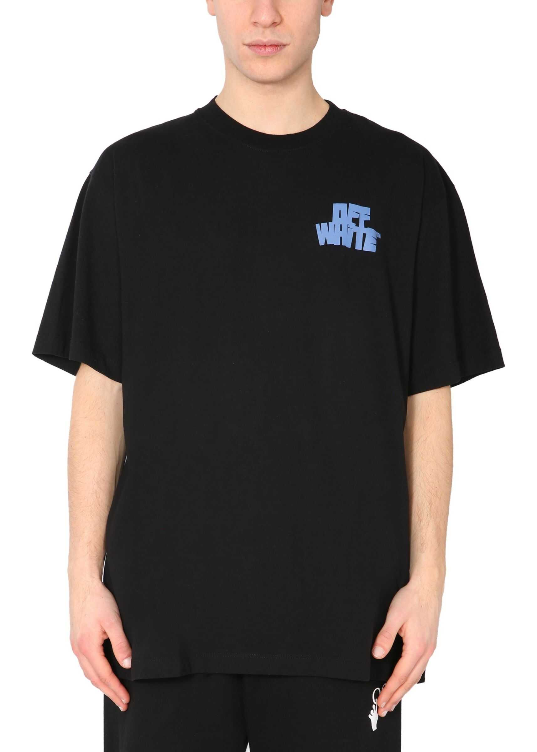 Off-White Crew Neck T-Shirt OMAA038_R21JER0041040 BLACK