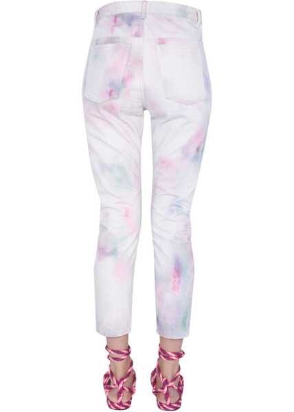 Blugi skinny ISABEL MARANT ETOILE Wool Printed Jeans LILAC Femei (BM 8239234) 4