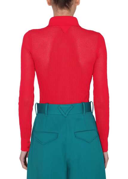 Cardigane Bottega Veneta Mesh Cardigan RED Femei (BM 8239636) 3