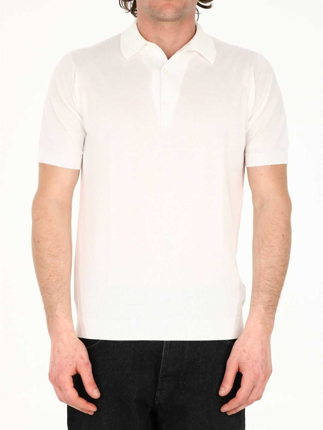 John Smedley Cotton Polo Shirt ADRIAN White image