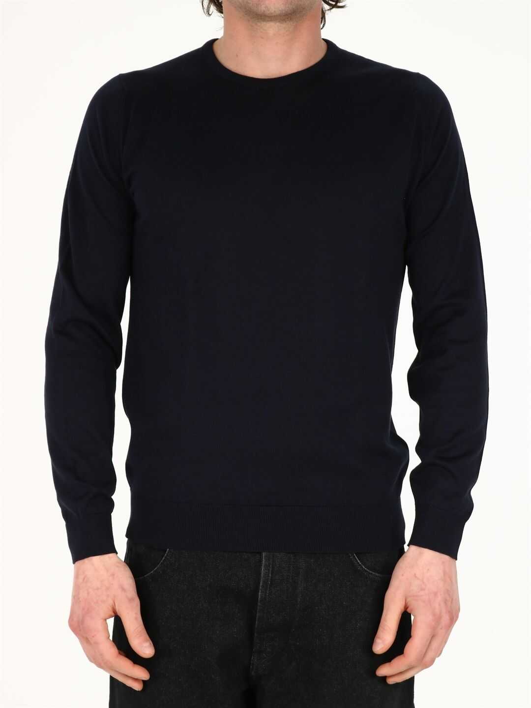 John Smedley Cotton Sweater ATFIELD Blue
