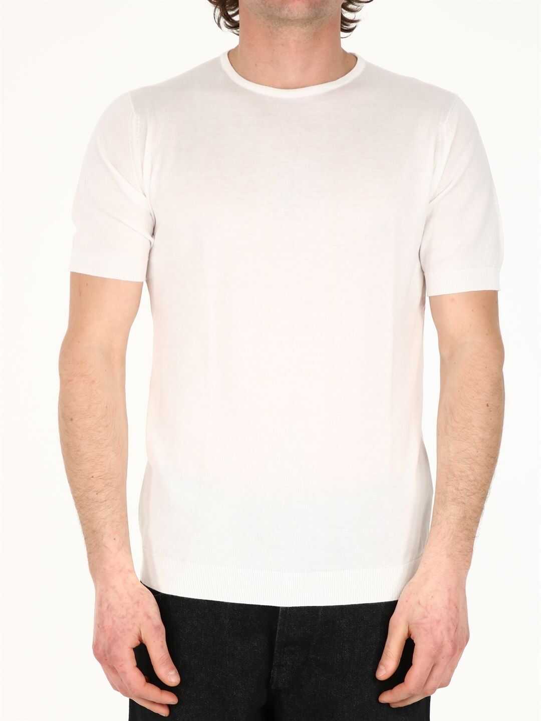John Smedley Cotton T-Shirt BELDEN White