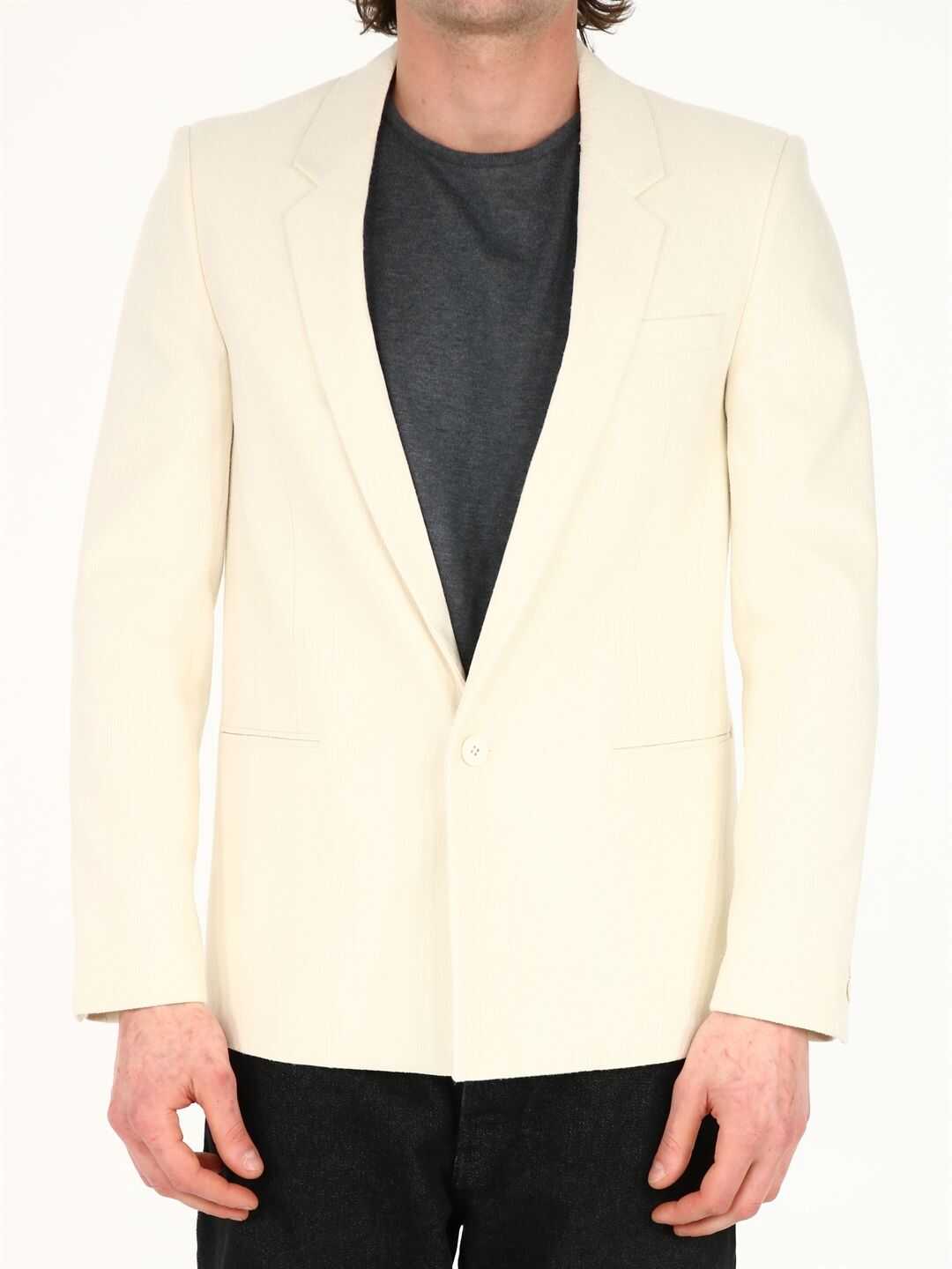 Saint Laurent Silk Jacket 644458 Y1C25 White