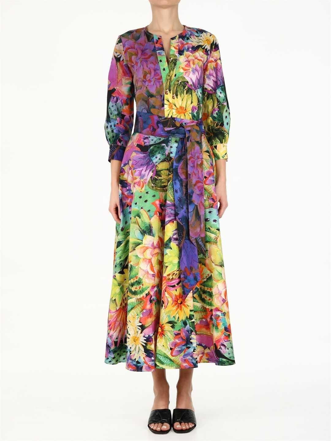 813 Floral Print Dress SABRICS Multicolor