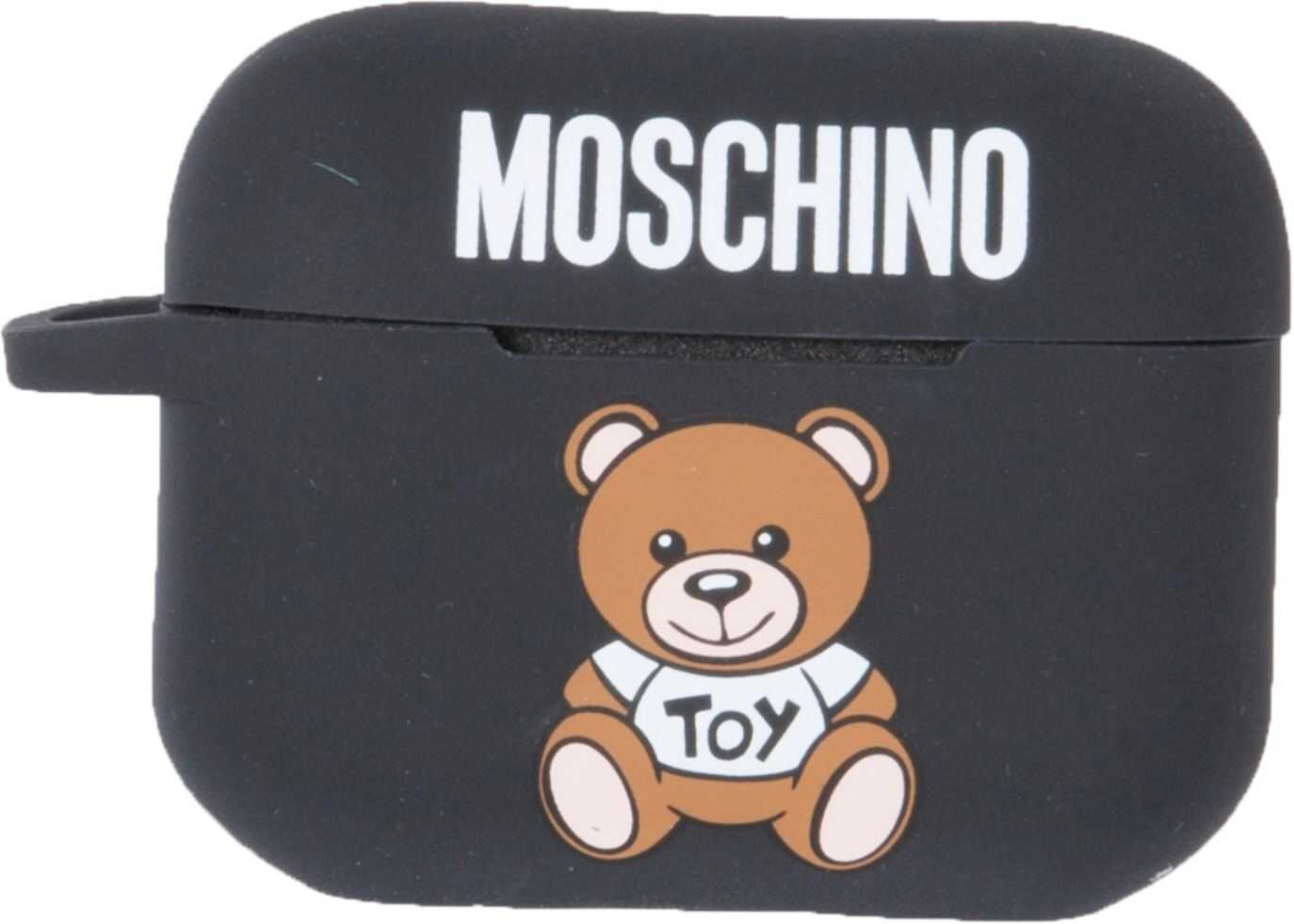 Moschino Pro Teddy Bear Airpods Holder 77818301_1555 BLACK