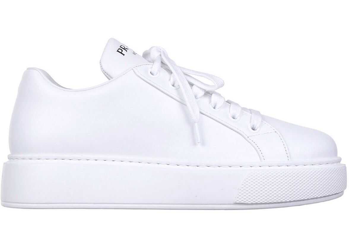 Prada Platform Sole Sneakers In White 1E892LF0453J8KF0009 White