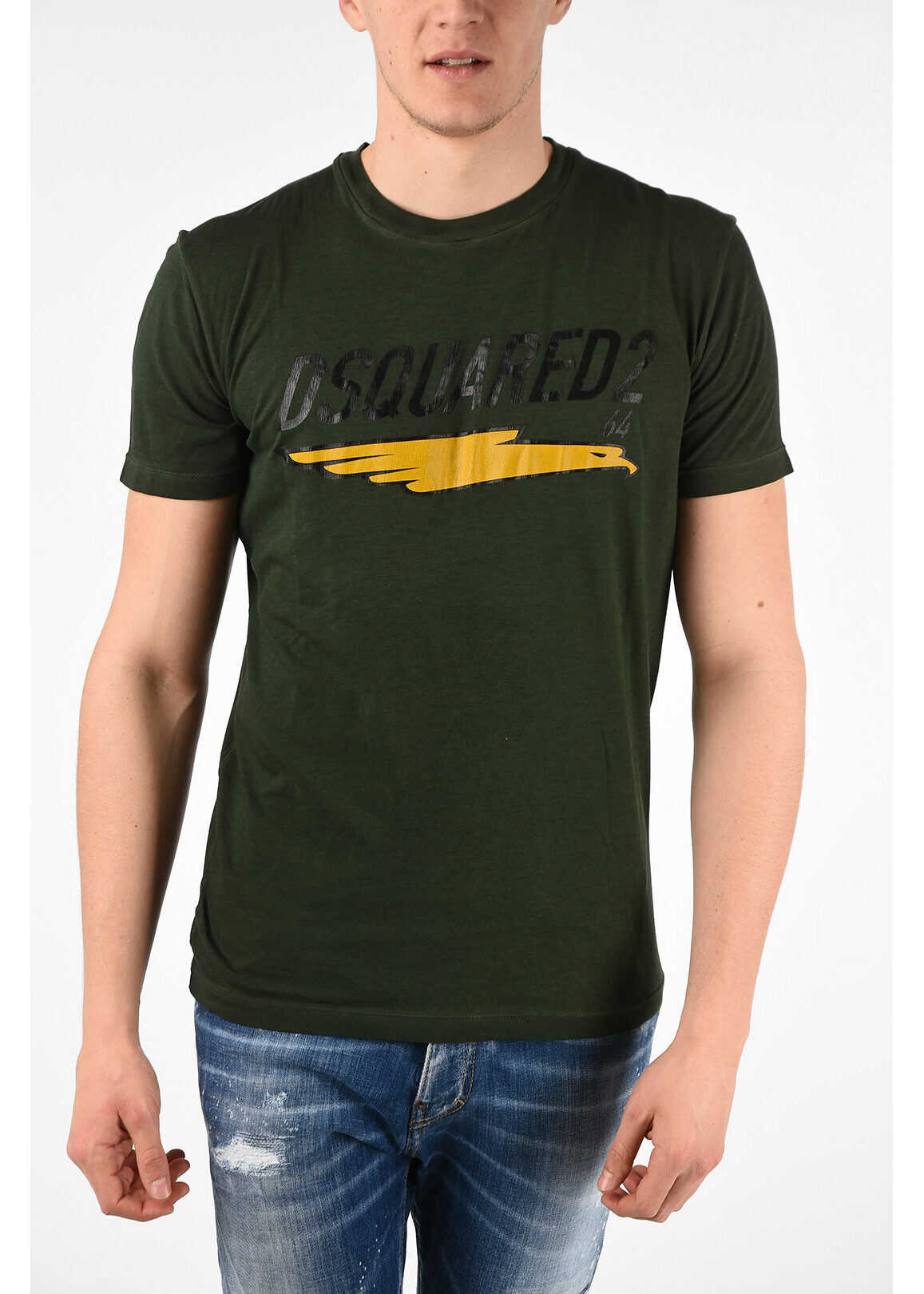 DSQUARED2 T-Shirt Cool Fit With Print Green
