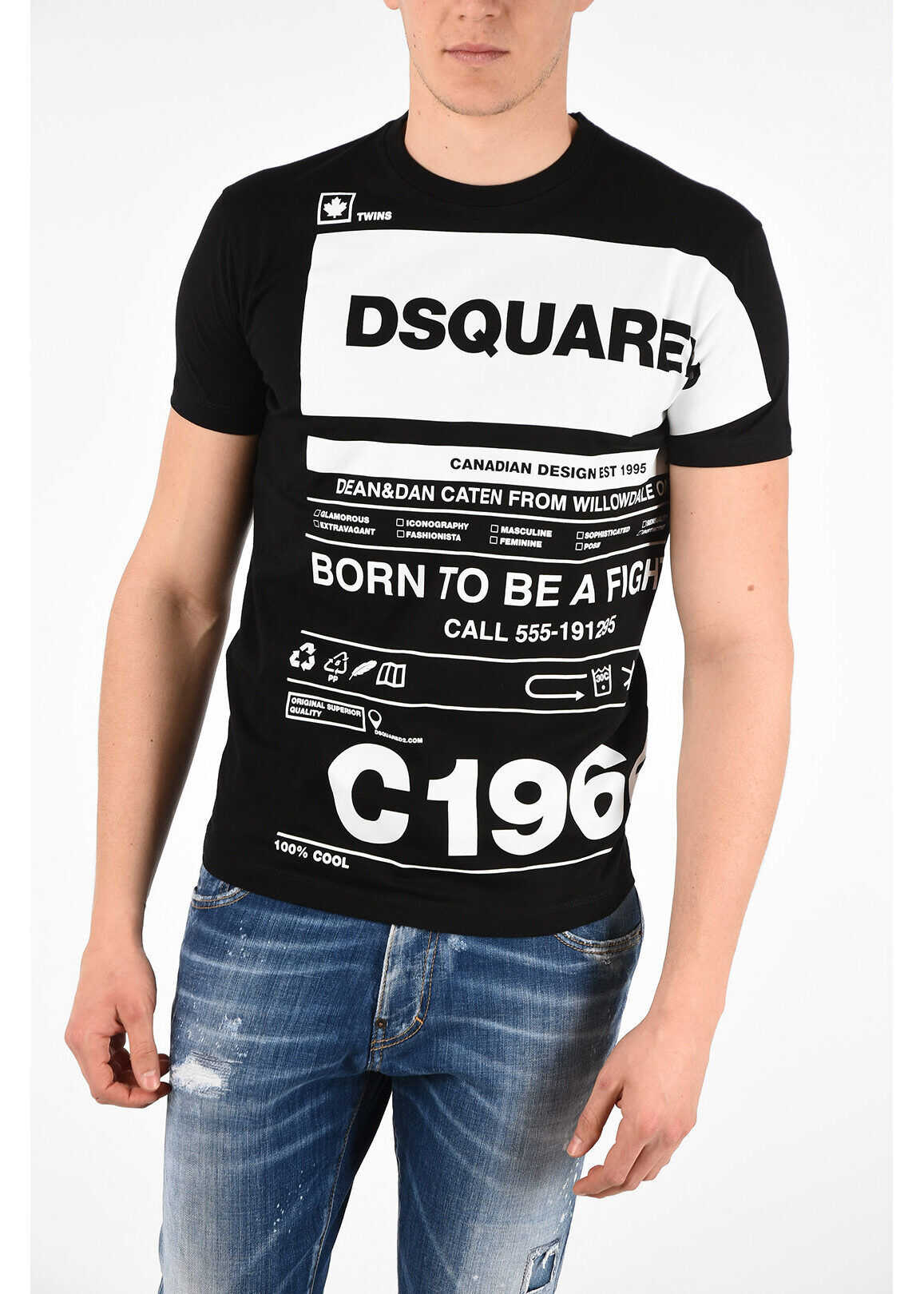 DSQUARED2 Printed Cool Fit T-Shirt White