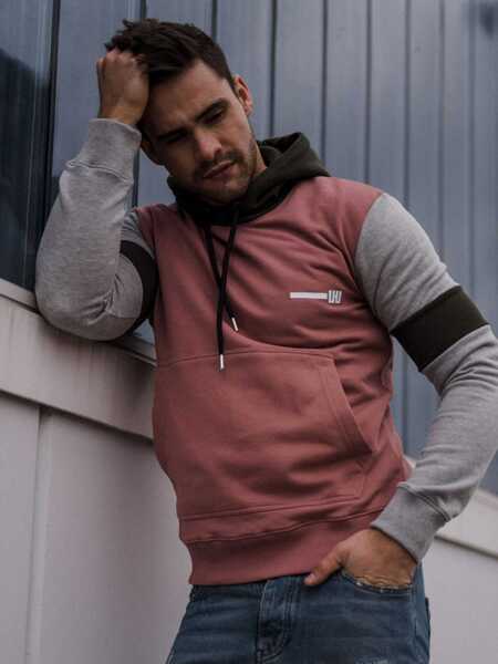 Hanorace Les Hommes UHH302750M Wielokolorowy Barbati (BM 8252917) 2