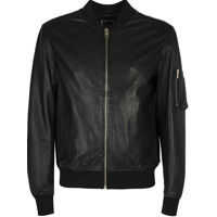 Geci de piele Bomber UXL201160U Barbati