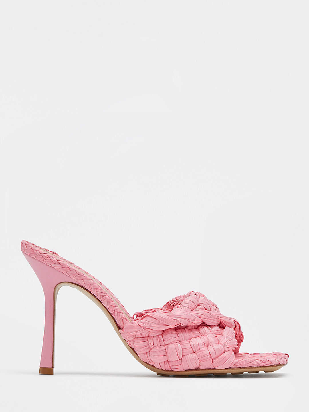 Bottega Veneta Stretch Sandals Raffia 652451 V0GM0 Pink