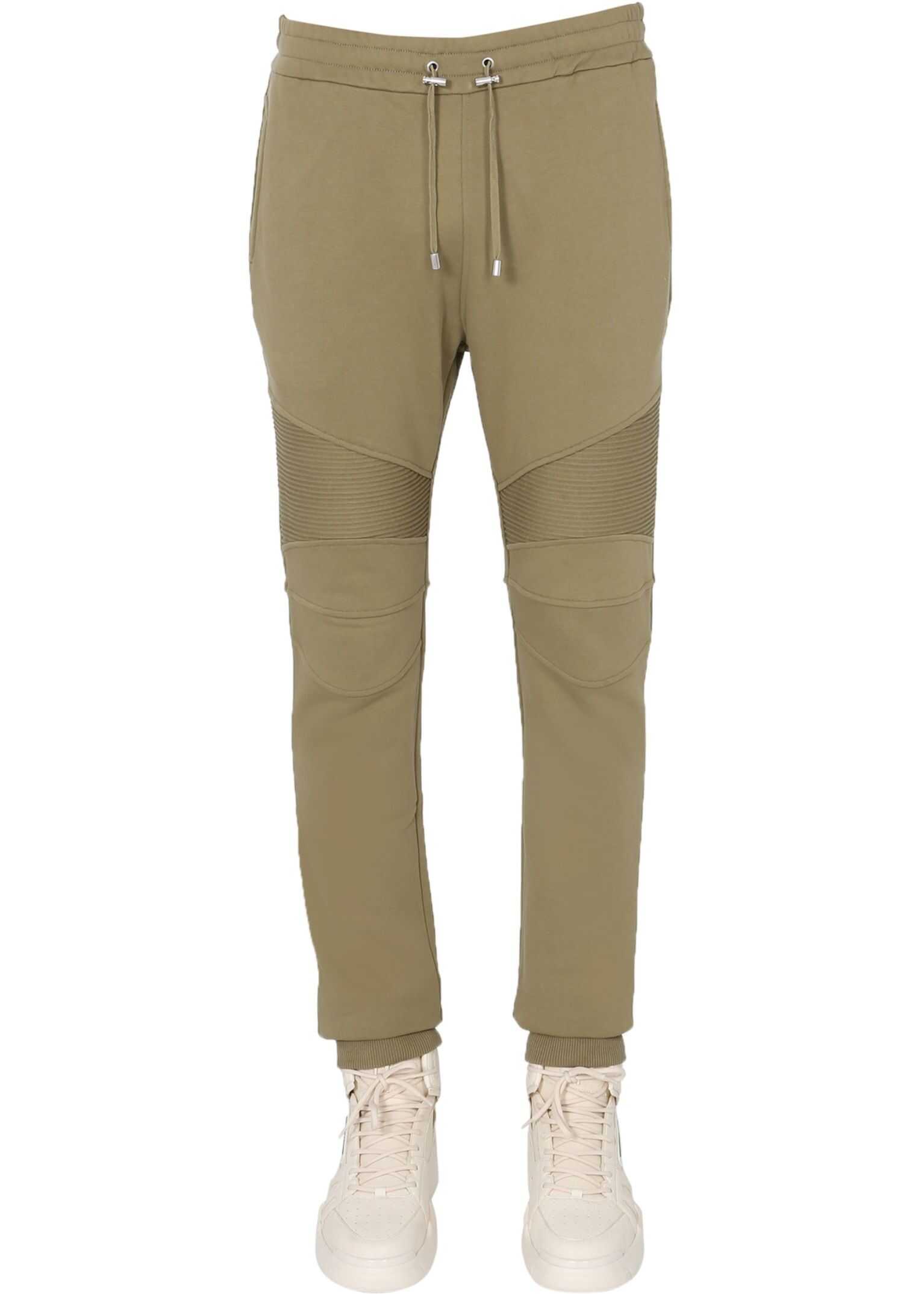 Balmain Jogging Pants VH1OB000_B071UCF GREEN