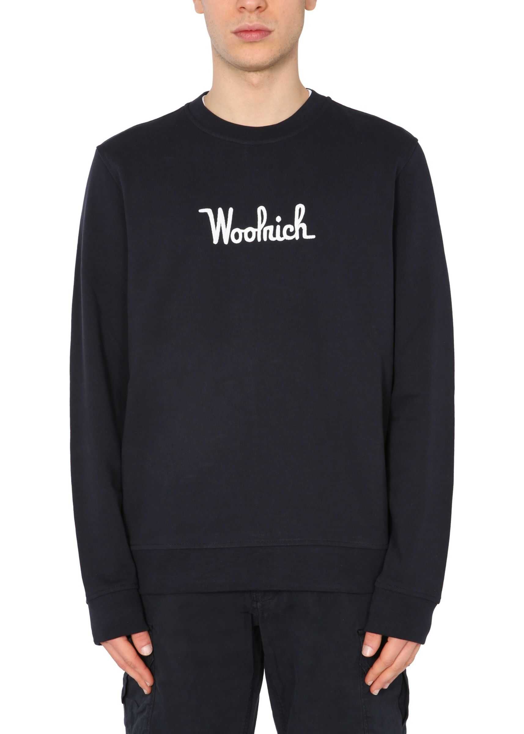 Woolrich Sweatshirt With Embroidered Logo WOSW0090MR_UT25443989 BLUE