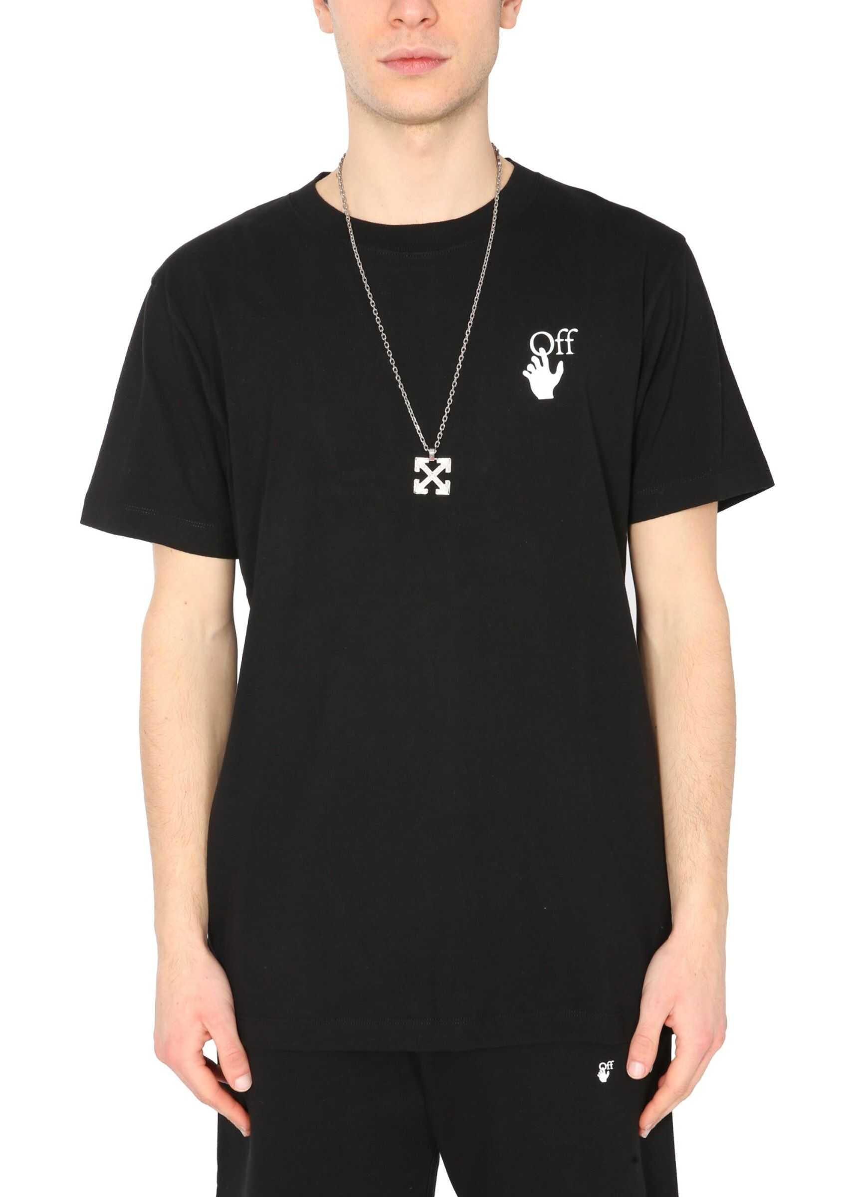 Off-White Crew Neck T-Shirt OMAA027_S21JER0051001 BLACK