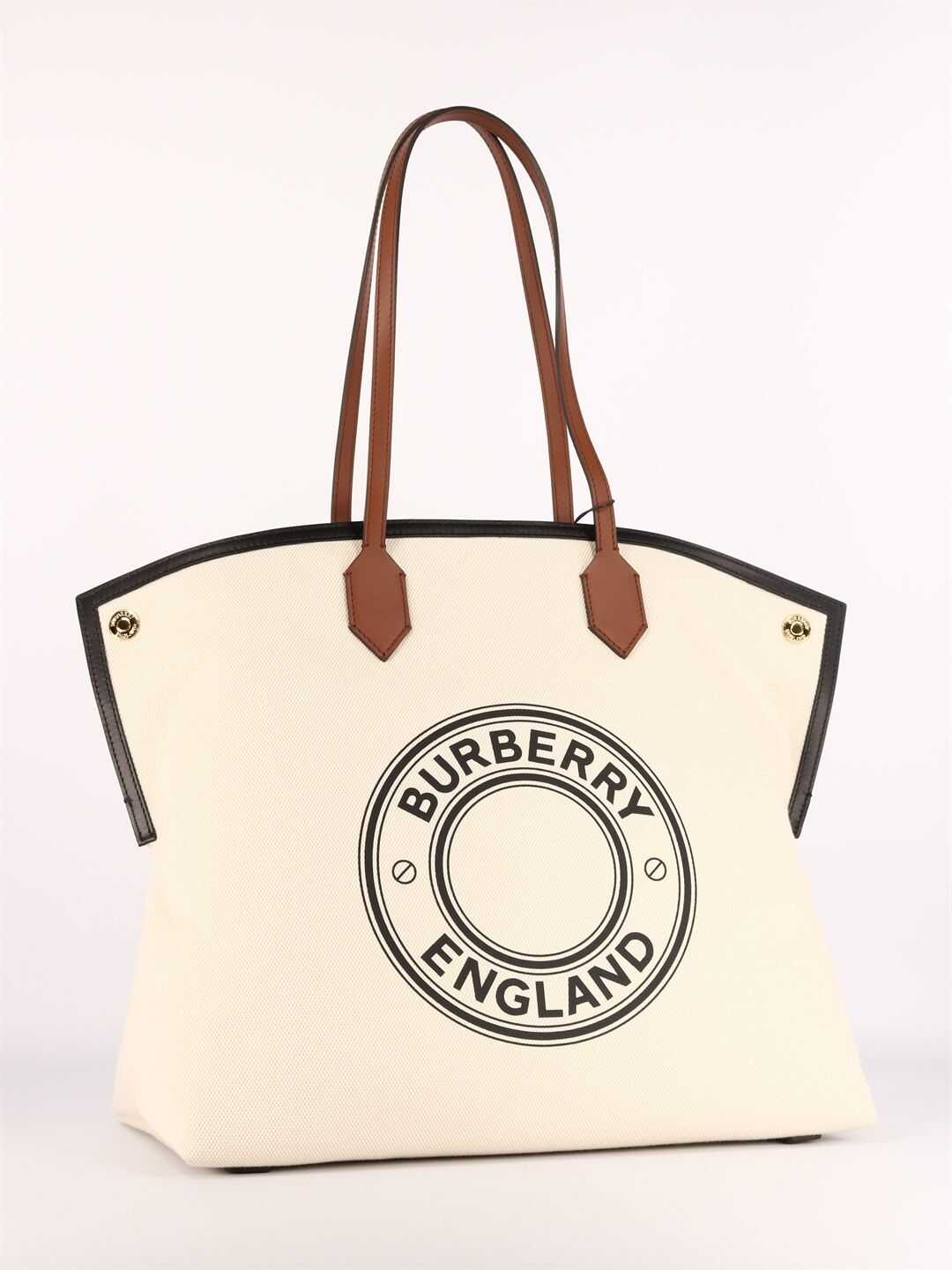 Burberry Large Society Tote Bag 8032162 112818 White