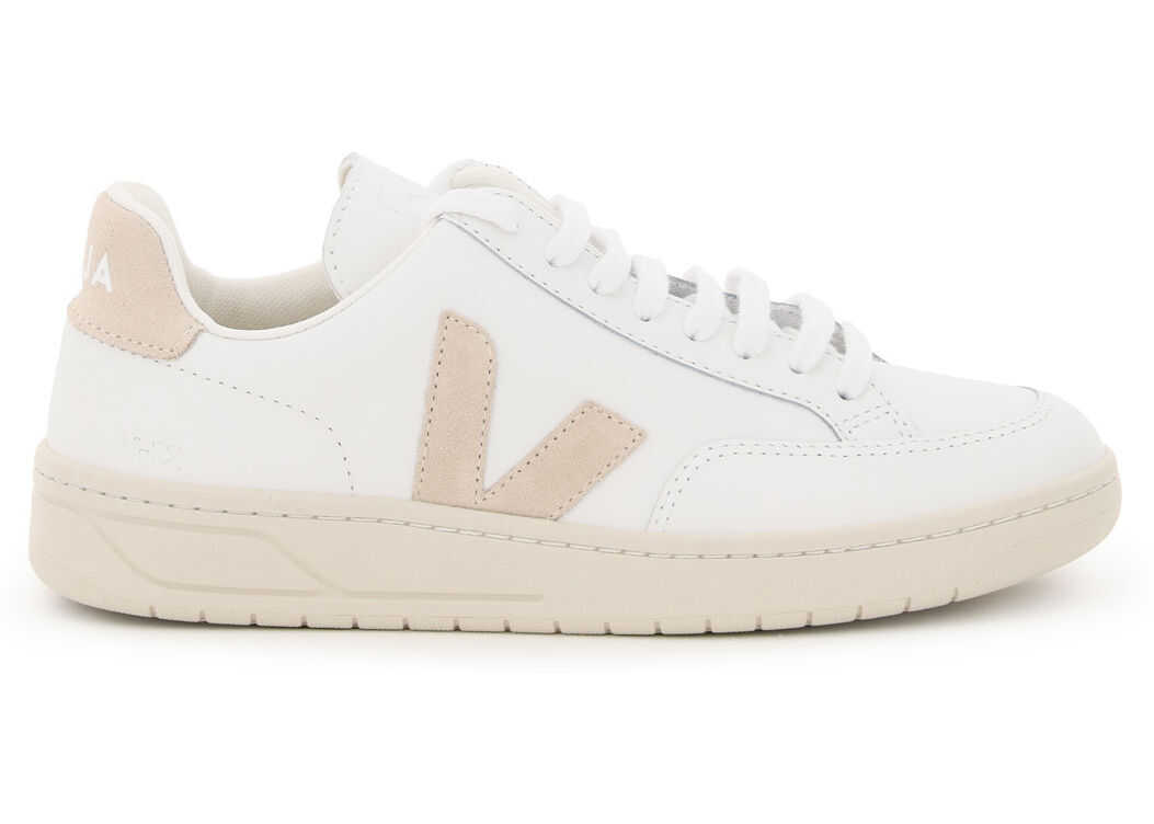 VEJA V-12 Leather Sneakers XD022335A EXTRA WHITE SABLE