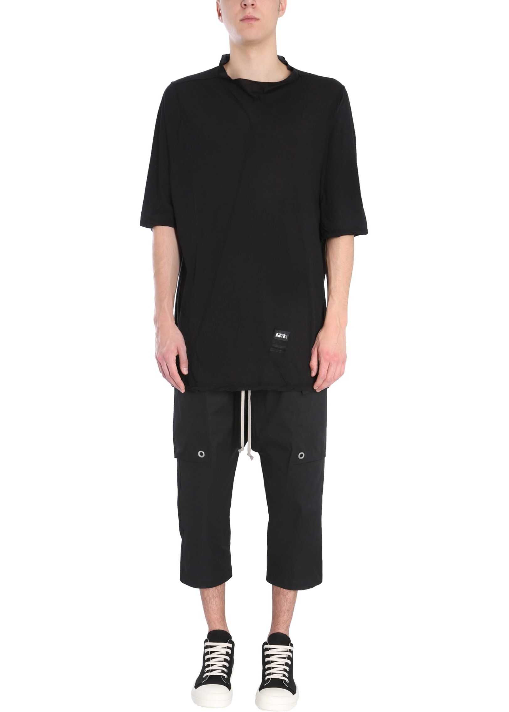 Rick Owens Crew Neck T-Shirt DU21S2267_B09 BLACK