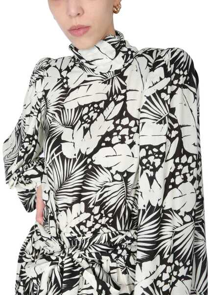 Rochii casual Saint Laurent Mini Dress With Band BLACK Femei (BM 8258149) 4