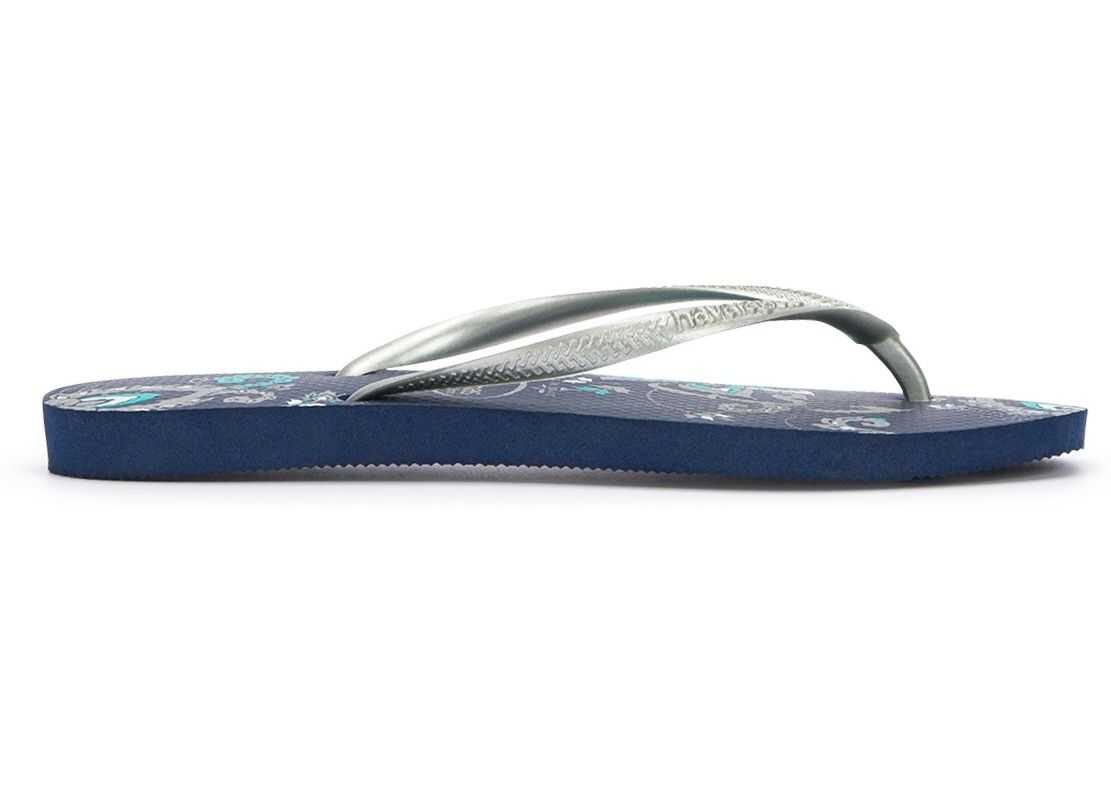 Havaianas Slim Logo Flip Flops Violet
