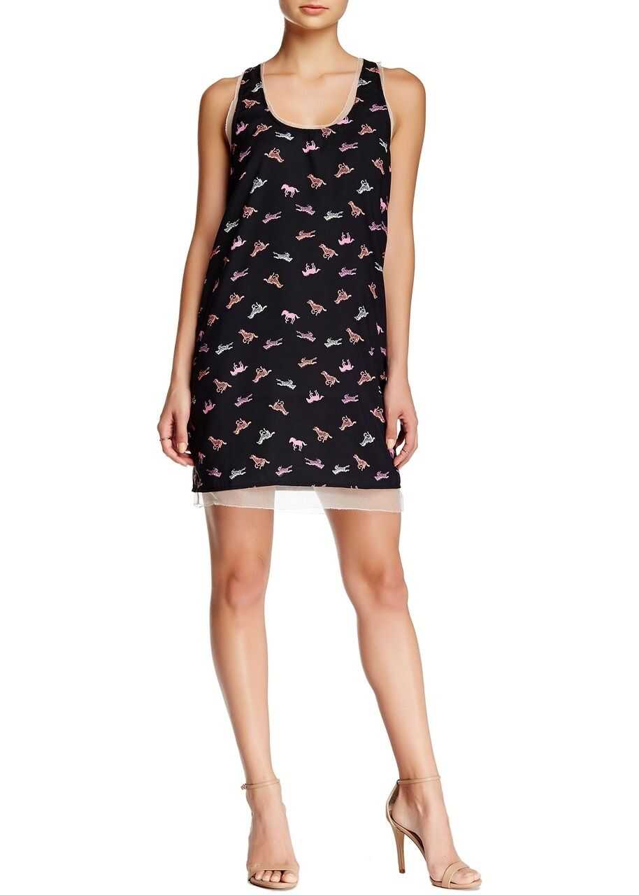 KAS New York Horse Print Dress Multicolour