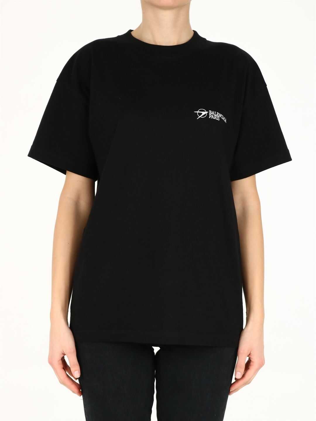 Balenciaga Logo T-Shirt 612965 TKV86 Black