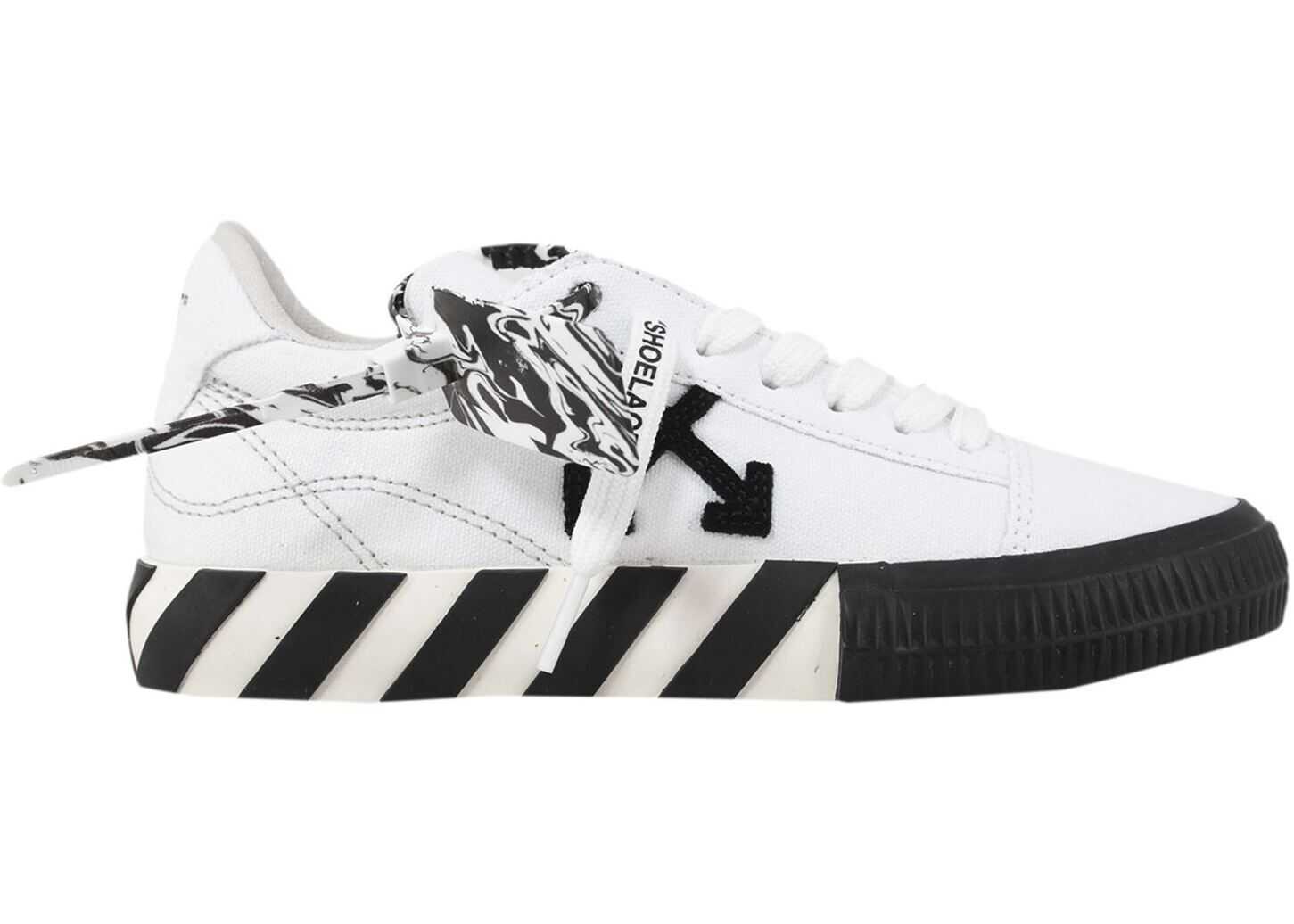 Off-White Vulcanized Low Sneakers In White And Black OWIA178S21FAB0010110 White