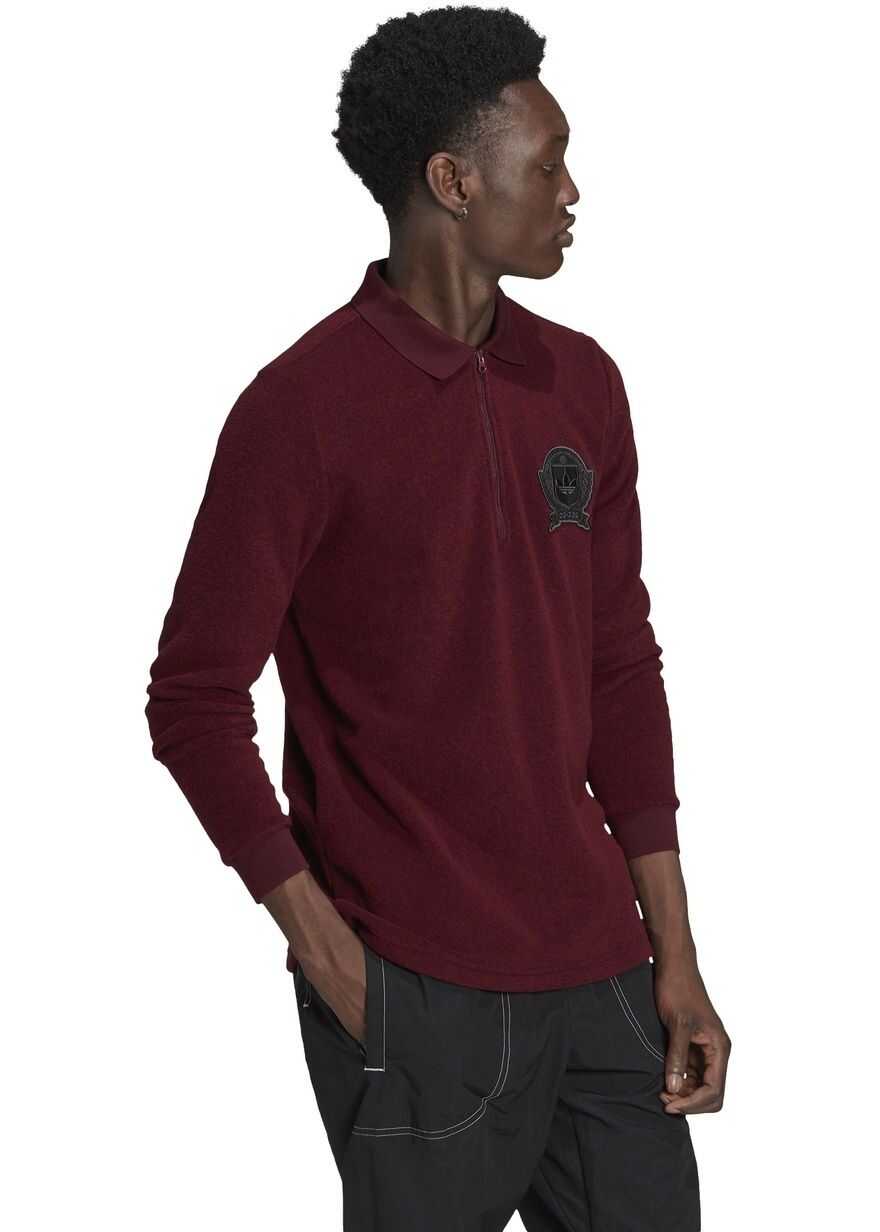 Bluze adidas Crest Polo Shirt H32145 Maroon Barbati (BM 8263741) 3