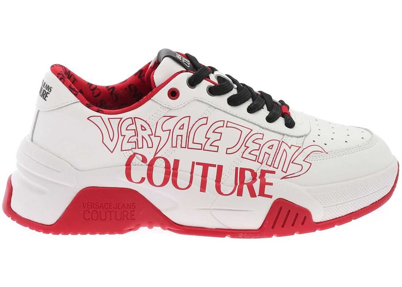 Versace Jeans Couture Logo Sneakers In White E0YWASF371958003 White