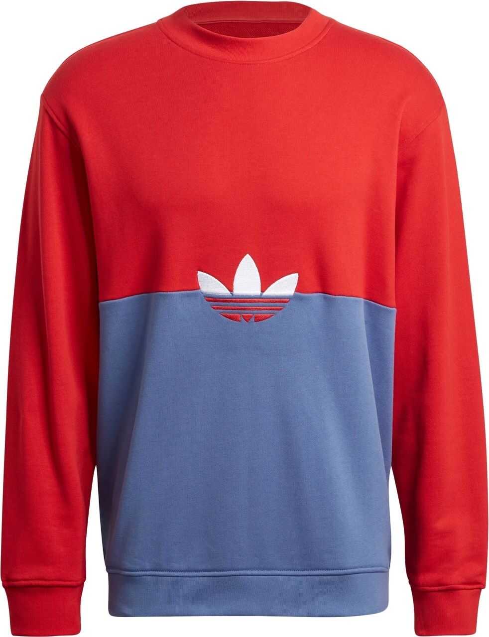 adidas Adicolor Sliced Trefoil Crew Sweatshirt GN3448 Multicolour