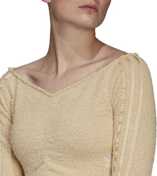 Topuri adidas Crop Top H18833 Beige Femei (BM 8264287) 5