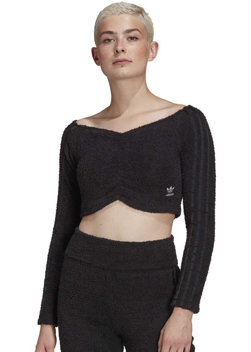 Topuri adidas Crop Top H18834 Black Femei (BM 8264290) 2
