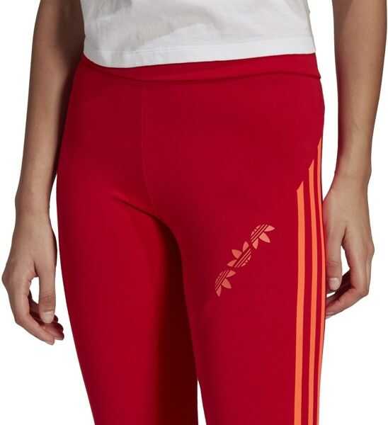Colanti adidas Adicolor Sliced Trefoil High-Waisted Tights GT8470 Red Fete (BM 8264371) 5