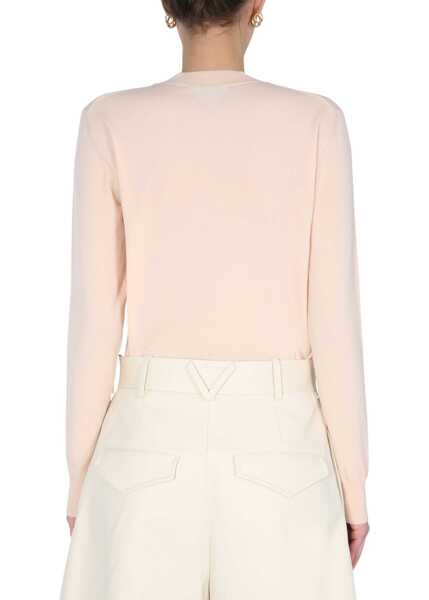 Pulovere Bottega Veneta Lightweight Long Sleeved Sweater PINK Femei (BM 8265187) 3