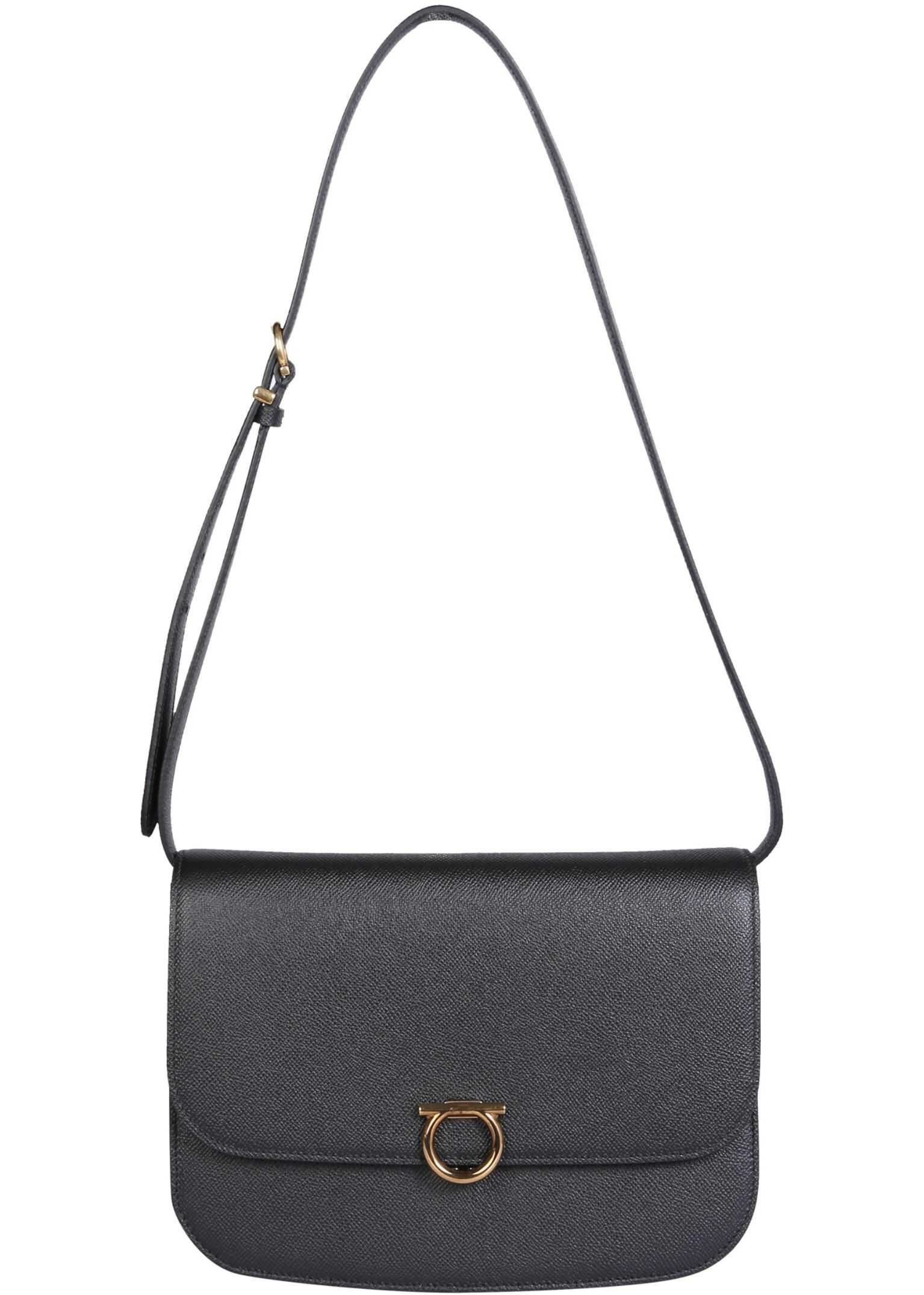 Salvatore Ferragamo Gancini Bag 742412_210383NERO BLACK