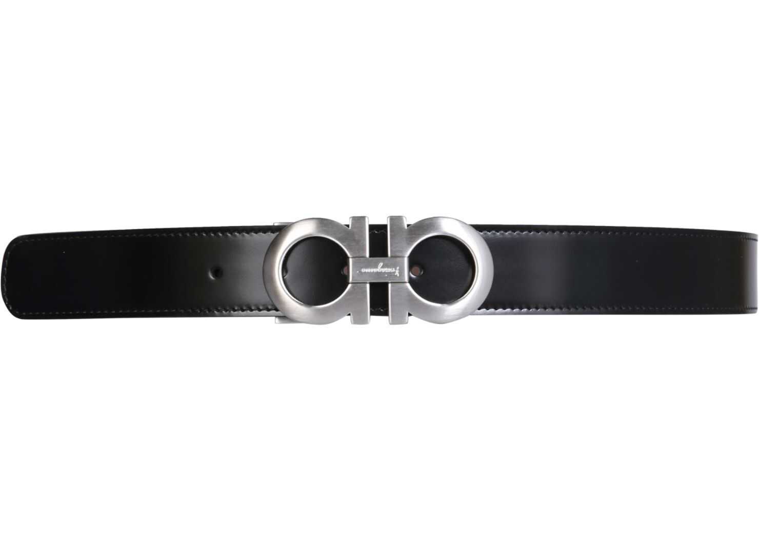 Salvatore Ferragamo Reversible Gancini Belt 312615_675542HICKORY NERO BLACK