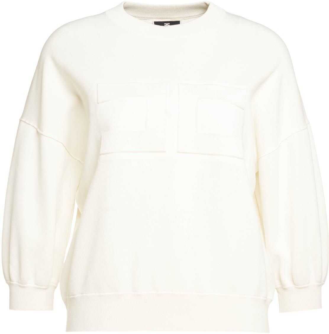 Elisabetta Franchi Logo sweater White