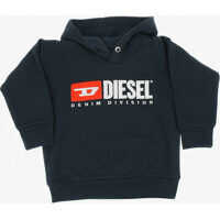 Hanorace Logo Print Hooded Sdivision Over Sweatshirt Baieti