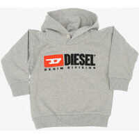 Hanorace Logo Print Hooded Sdivision Over Sweatshirt Baieti