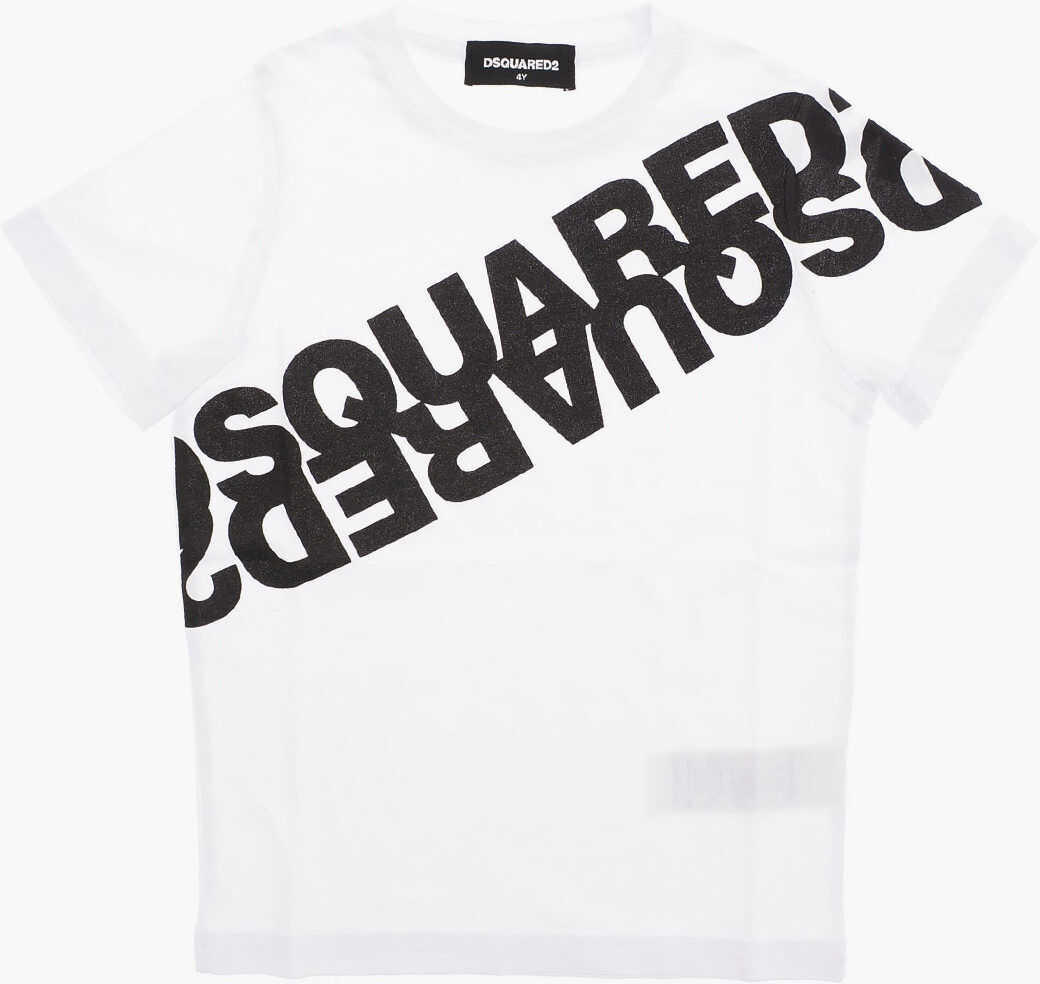 Dsquared2 Kids Logo Print Crewneck T-Shirt White
