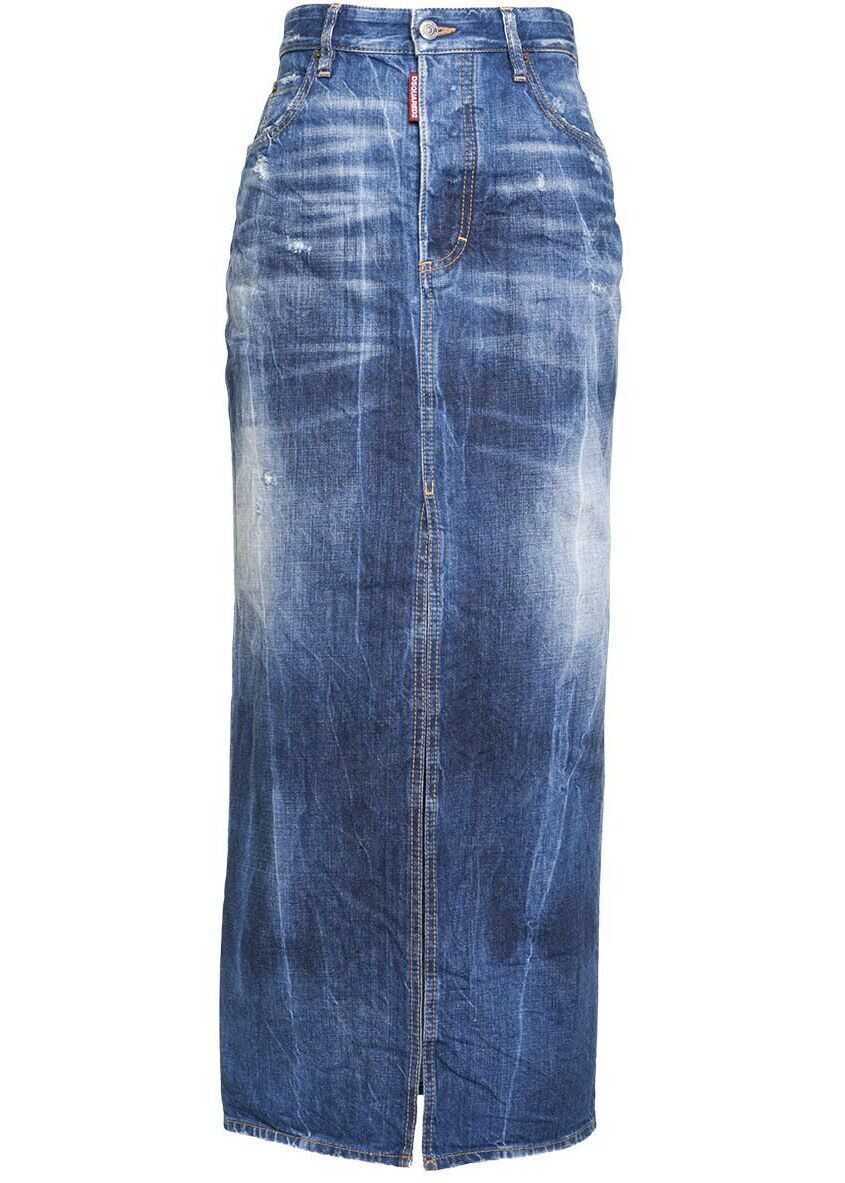 DSQUARED2 Skirt in denim Blue