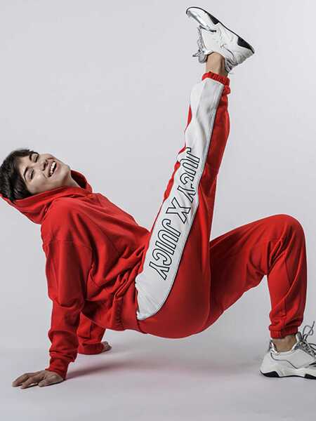 Pantaloni de trening Juicy Couture Track JWTKB179665 Czerwony Femei (BM 8273035) 2