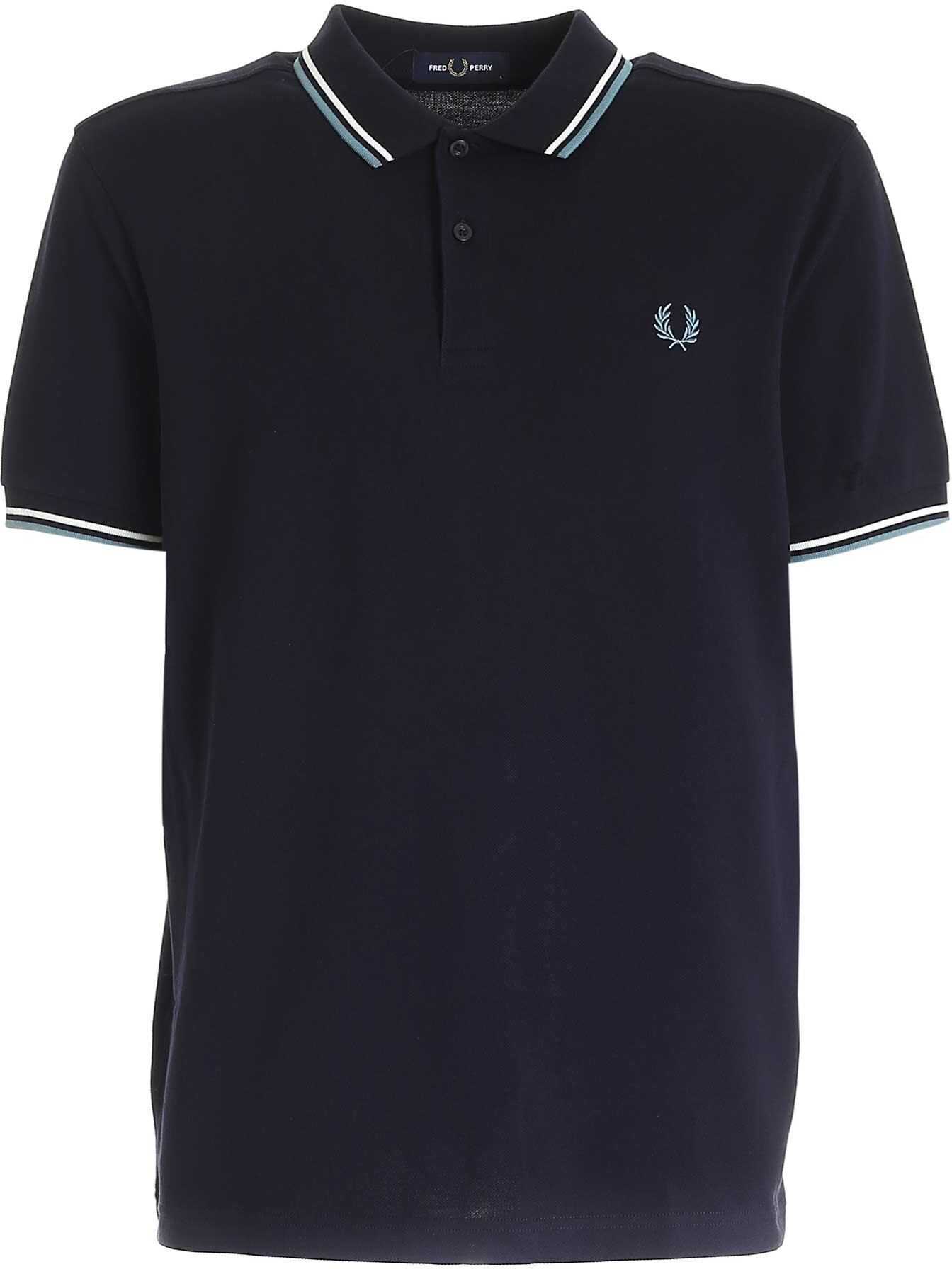 Fred Perry Embroidered Logo Polo In Blue M3600M70 Blue
