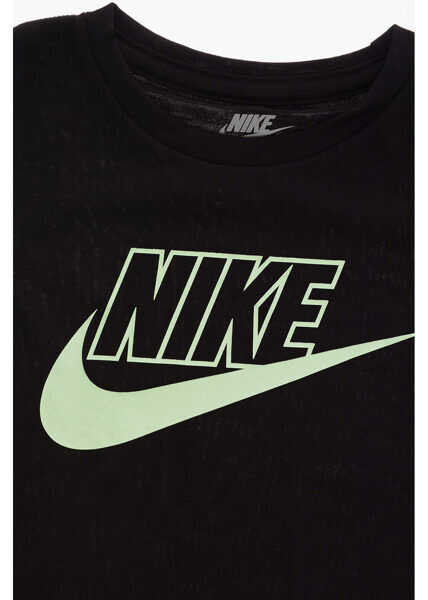 Rochii Nike Logo-Print Short Sleeve Dress Black Fete (BM 8274265) 2