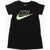Nike Logo-Print Short Sleeve Dress Black