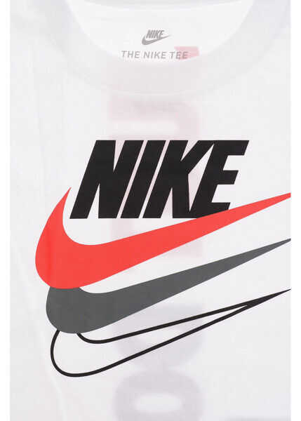 Tricouri Nike Just Do It Jersey T-Shirt With Logo-Print White Baieti (BM 8274523) 2