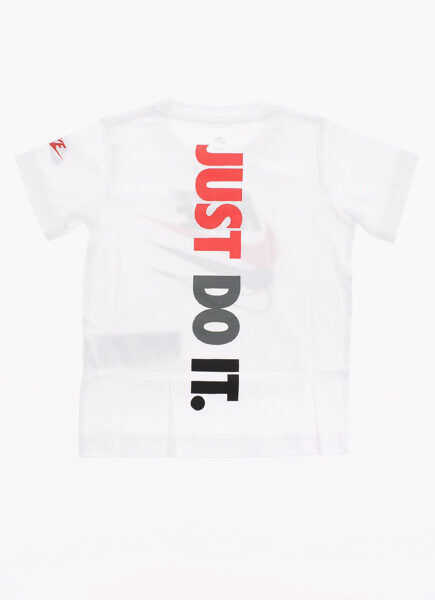 Tricouri Nike Just Do It Jersey T-Shirt With Logo-Print White Baieti (BM 8274523) 3